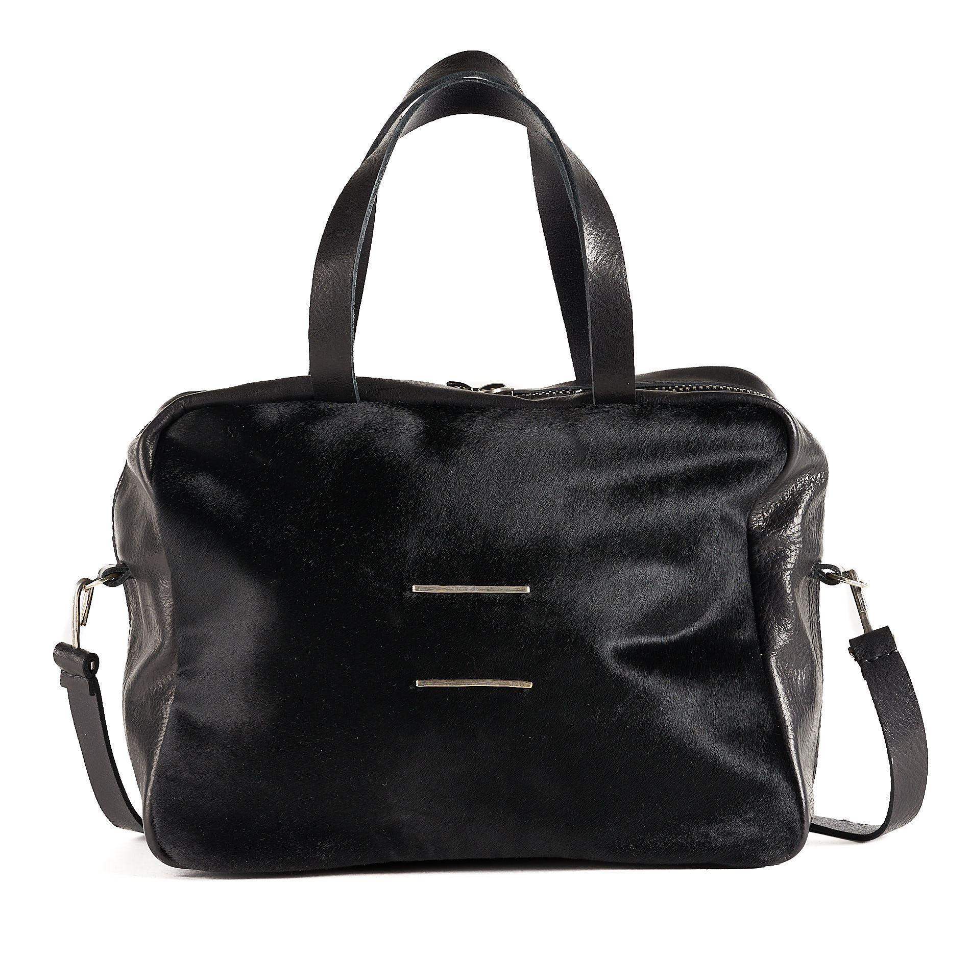 daniele basta leather and silver bags - FRONT